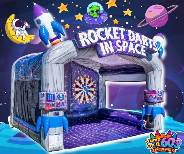 ROCKET DARTS IN SPACE